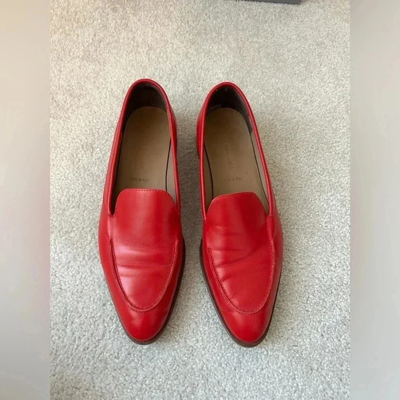 Everlane modern day  loafer in red leather - Picture 2 of 10